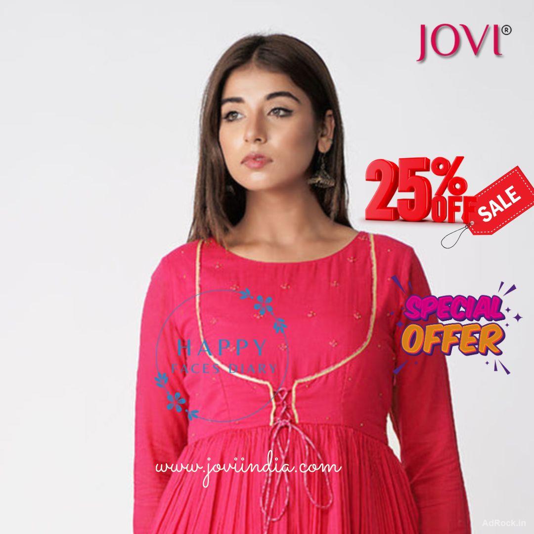 Modern Jacket Style Anarkali for Women at JOVI Fashion India