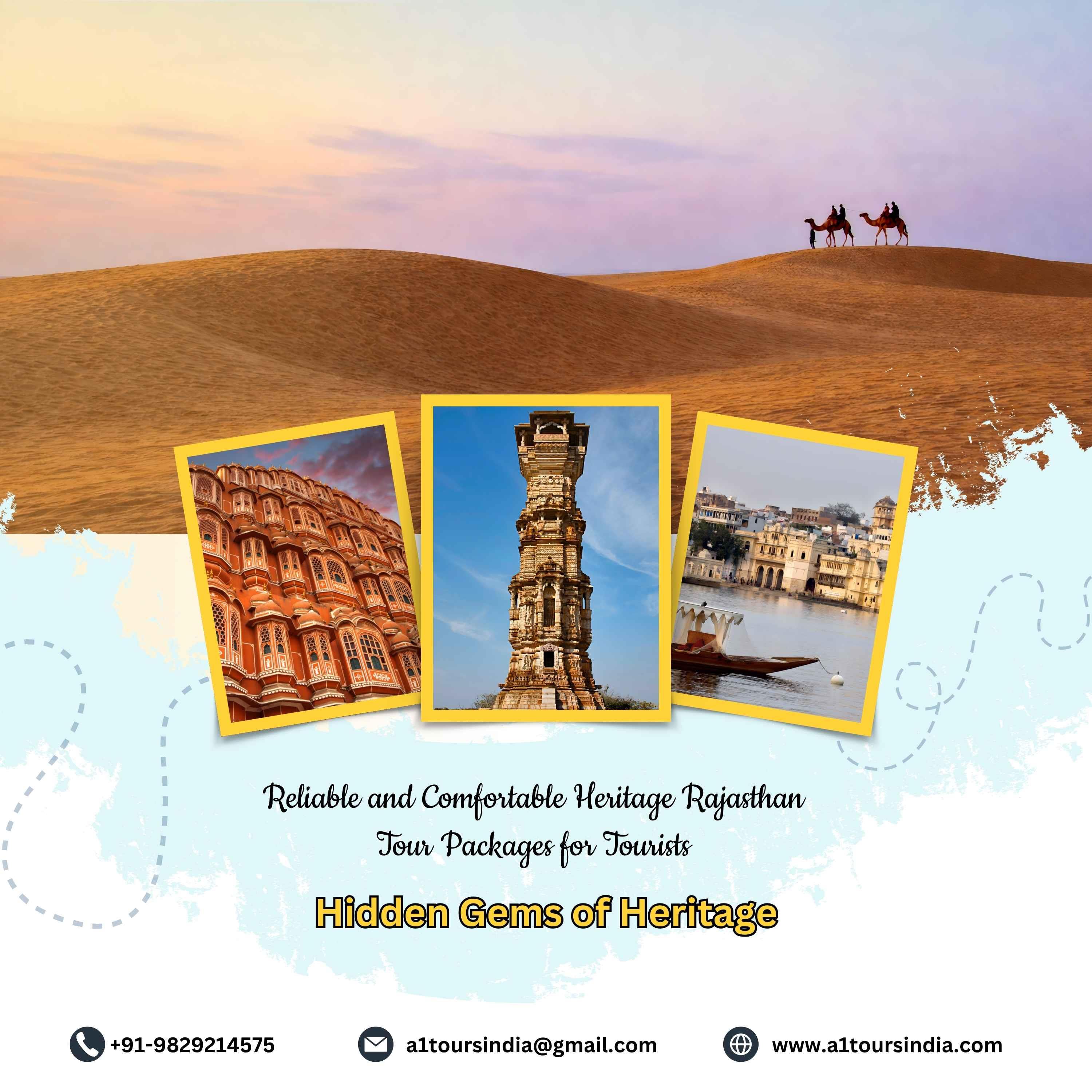 Reliable and Comfortable Heritage Rajasthan Tour Packages for Tourists