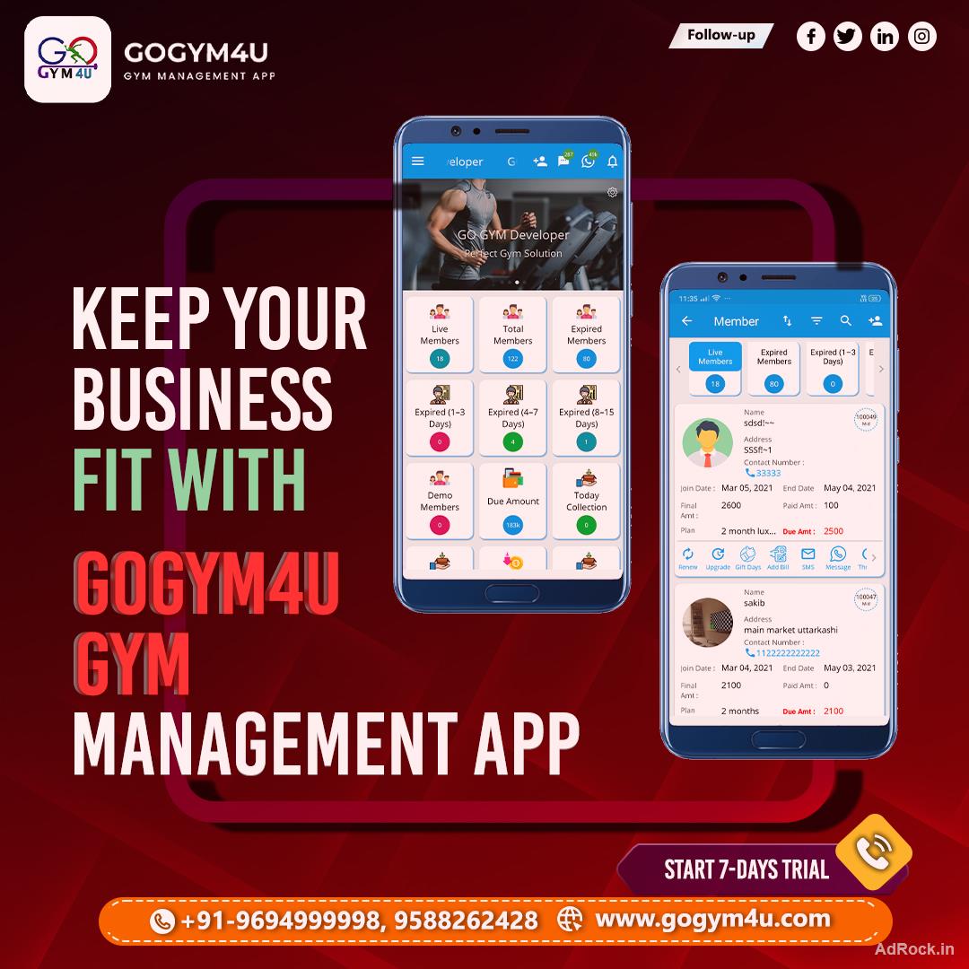GoGym4U - All-in-One Gym Management App for Fitness Clubs and Gym Owners