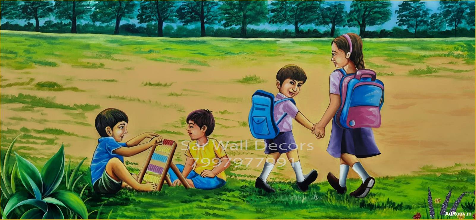 pre-primary-school-wall-painting