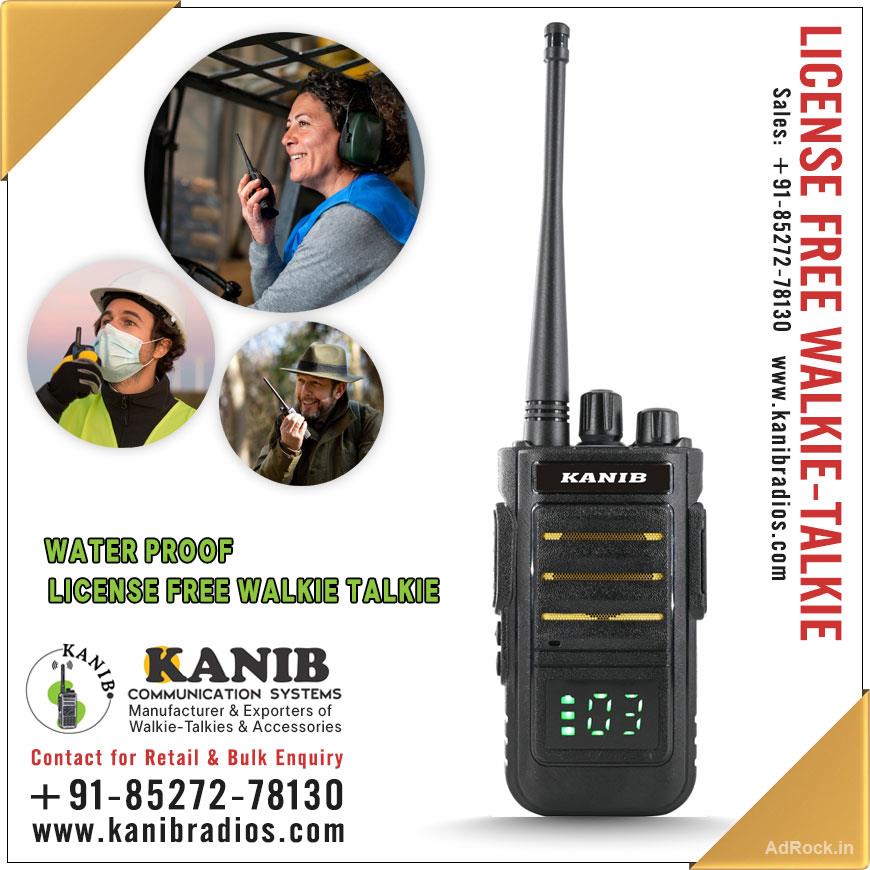 License Free Walkie Talkie  & Accessories suppliers dealers sellers in India Delhi https://www.kanibradios.com +91-85272