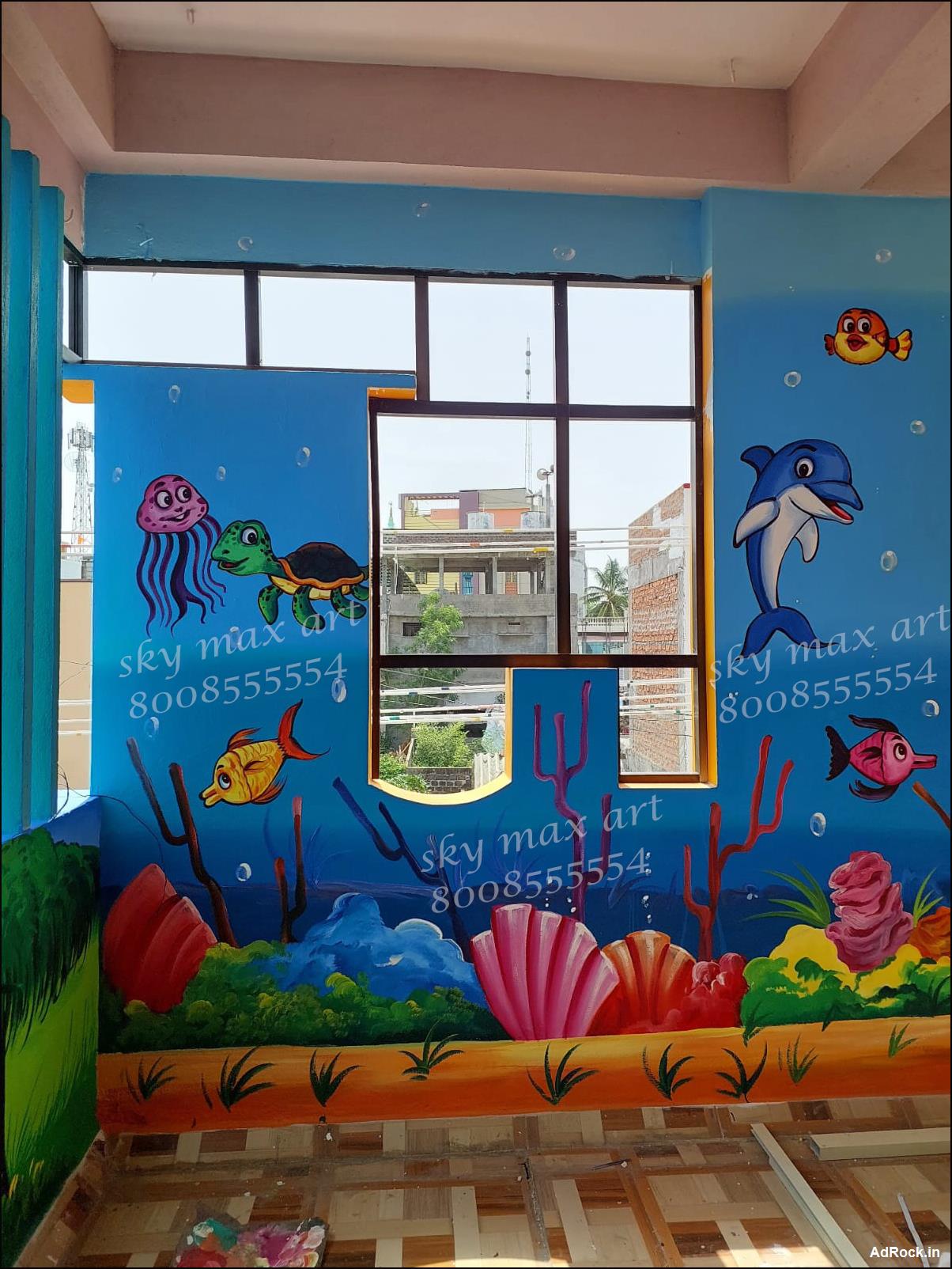 Play School Wall Art Painting in Hyderabad